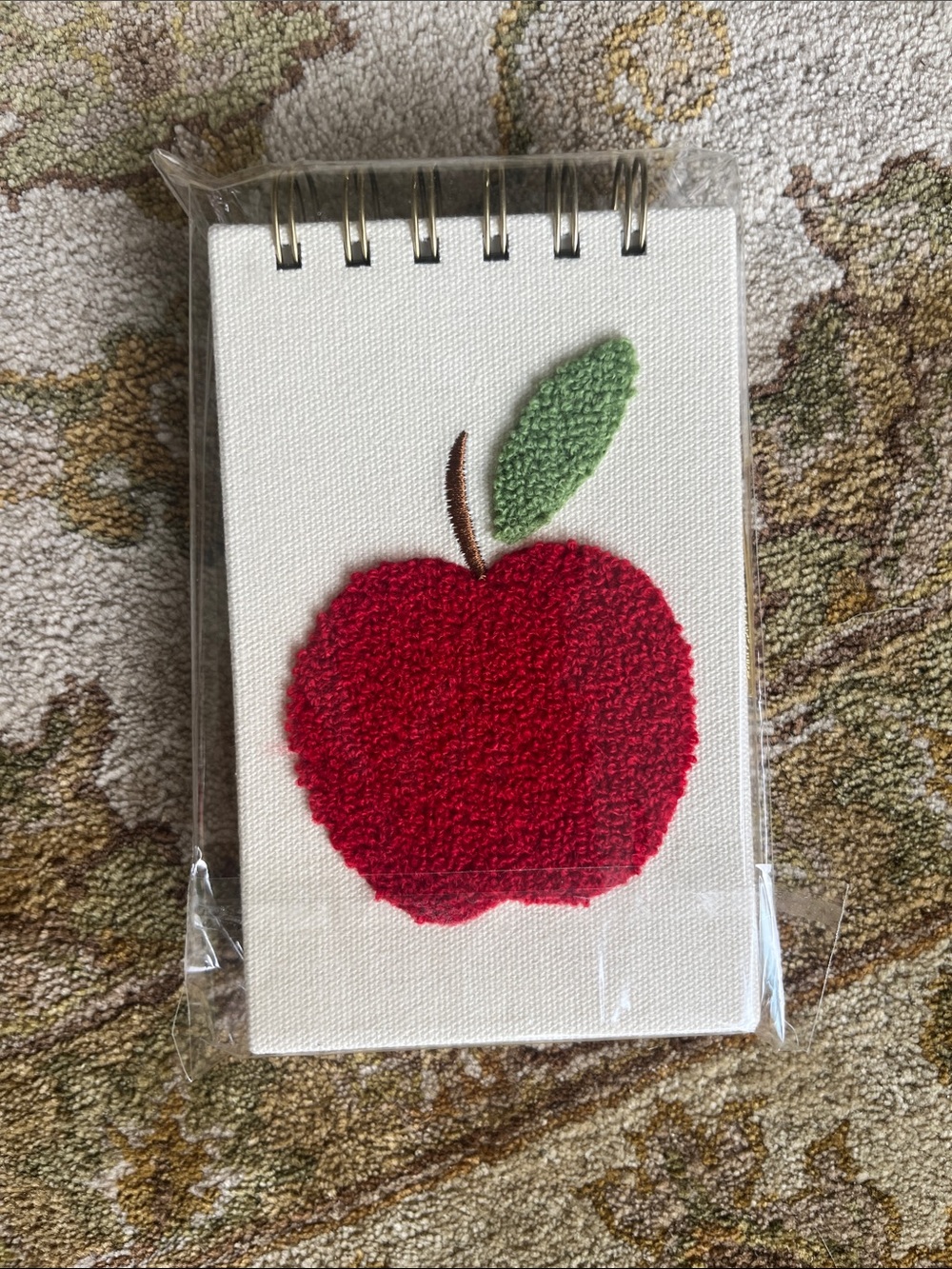 NWT Apple Embroidered Jotter Notepad